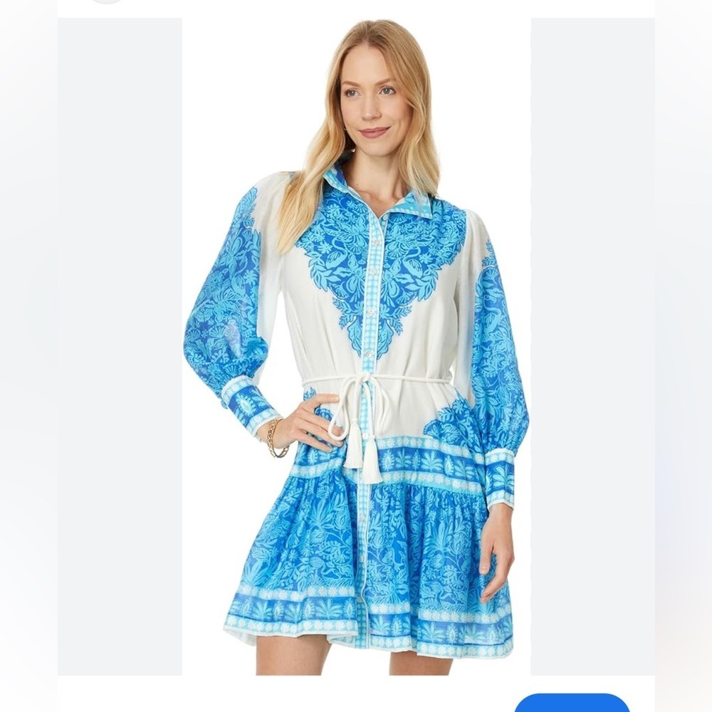 NWT Lilly Pulitzer Dreena Dress in Jungle Escape Engineered Woven Dress Size 6